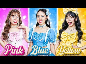 Pink Vs Yellow Vs Blue Fairy At The Ball! Bad Boy Pretends To Be Prince