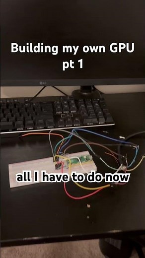 Building my own GPU pt 1 #gaming #pc #pcbuild #gpu #tech #techtok #cheezytech