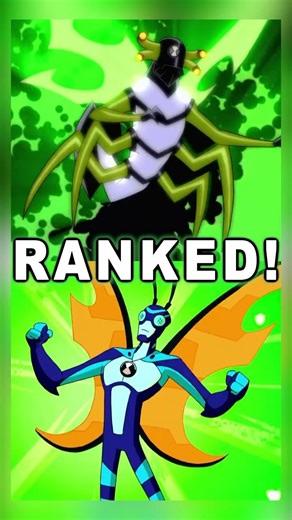 Stinkfly Transformations Ranked Worst to Best for Ben 10! #ben10 #ranked #fyp