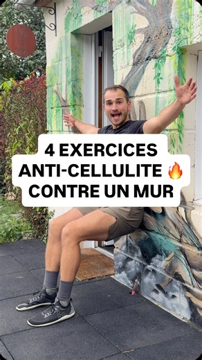4 exercices ANTI-CELLULITE à faire contre un mur pour réduire ton gras et ta cellulite🤗💪🏼 Bien entendu, il reste primordial d’avoir une alimentation saine et de qualité pour avoir vos résultats ✅ Écris « CIRCUIT » en commentaire et je te donne gratuitement une routine pour perdre du gras et de la cellulite 🙂 #cellulite #cellulites #anticellulite #ménopause #pertedegras #mincirdescuisses #retentiondeau #peaudorange #affinersasilhouette #perdreduventre #jambeslégères #jambeslourdes #jambesgonf