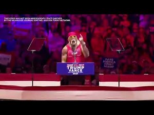 Hulk Hogan speech at Donald Trump rally at Madison Square Garden nearly week before Election Day