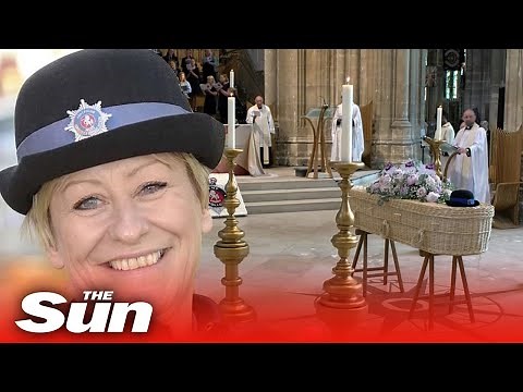 Murdered PCSO's son says 'goodbye for now but not forever' at emotional funeral