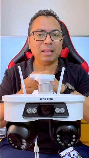 JORTAN 8 360° IP Wi-Fi Security Camera with 3 Integrated Cameras #camera #jortan #camerawifi