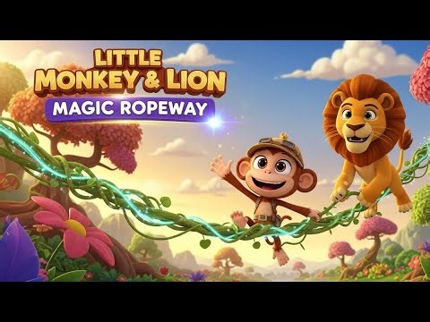 Little Monkey & Lion Magic Ropeway Adventure