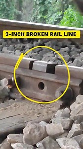 3-inch broken Railtracks ! Train runs over safely 🤔 #viralreels #railway #trains #railroad #reels #japan #China #australia #indonesia #Pakistan #saudiarabia | Bangladeshi Train Gallery
