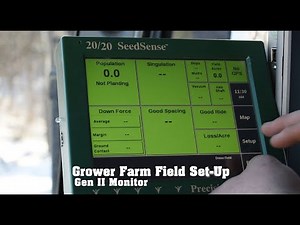 Precision Planting 20/20 Gen 2 Monitor - Grower Farm Field Set Up