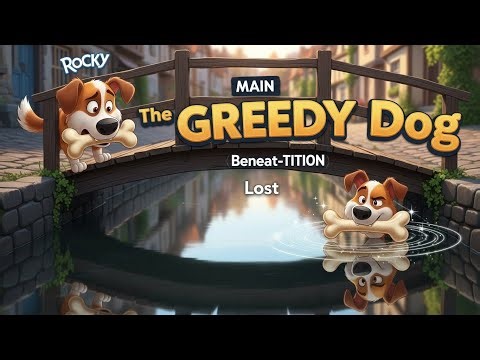 The Dog And His Reflection - Classic Fable | The Dog & His Reflection: