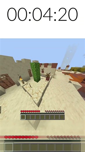 Speedrun World Record for obtaining a diamond 4:29 seconds #minecraft #minecraftshorts #gaming