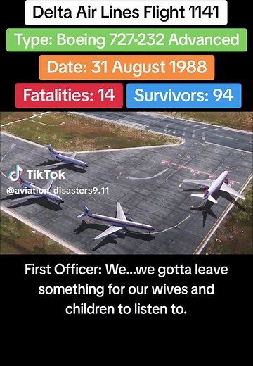 Delta Airlines Flight 1141: Last Moments, Aviation Crash