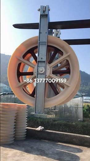 Nylon stringing pulley roller blocks for conductor and cable pulling #transmission #block #roller