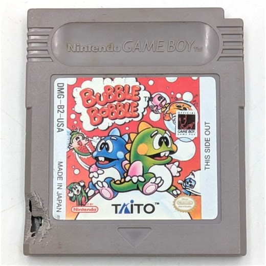 Bubble Bobble - Cartridge - (USA) - Gameboy Original (D Grade) (Genbrug)
