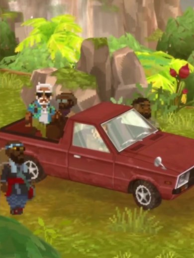 Hyundai's Pony Pickup in Dave the Diver DLC
