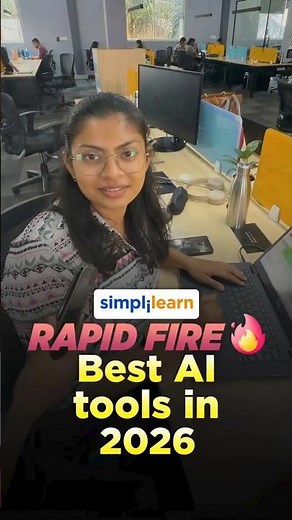 🔥Top AI Tools | Rapid Fire #shorts #simplilearn