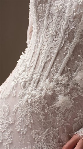 Alinea Bridal Couture on Instagram: "A delicate thing of beauty🕊️ #bridal #unboxing #wedding #bridalgown #bridalgown #weddingdress #trending"