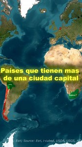 Países con más de una ciudad capital #geografia #paises #mapa #paisesdelmundo | Mundo Explora