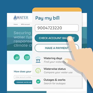 View your account balance, watering... - Water Corporation