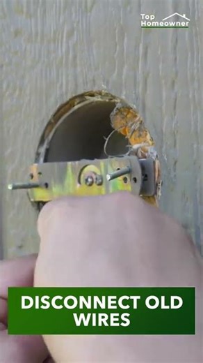 How To Replace an Outside Porch Light Step-by-step #shorts