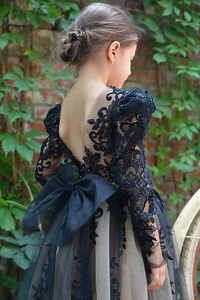 Black Flower Girl Dress, Bohemian Flower Girl Dress, Black Tutu Girl Dress - Etsy