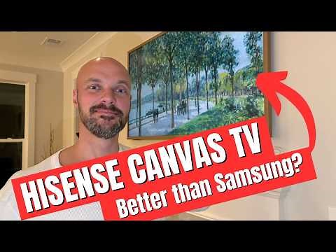 Hisense 4K QLED CanvasTV Review - Better than Samsung Frame TV?