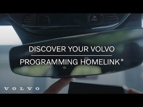 Programing HomeLink Garage Door Opener | Volvo Cars