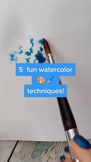 5 Fun Watercolor Techniques for Your Sketchbook or Paintings