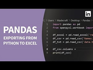 Python Tutorial - Working with Pandas