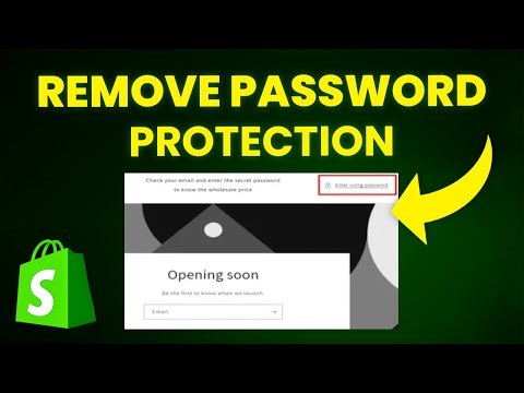 How To Remove Password Protection On Shopify (FAST & EASY)