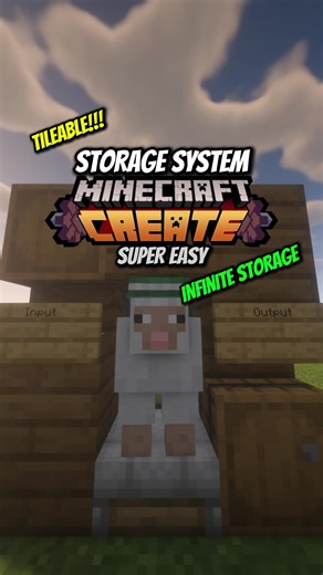 Storage System Minecraft Create #createmod #minecraft