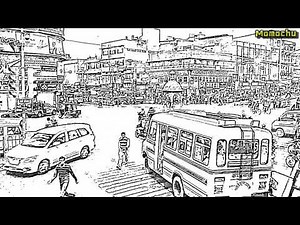 【白噪音】"交通擁塞的路口聲音",10小時,ASMR,放鬆,讀書,專心,睡眠,舒壓,消除疲勞,療癒,冥想,專注力,瑜伽音樂,咖啡廳