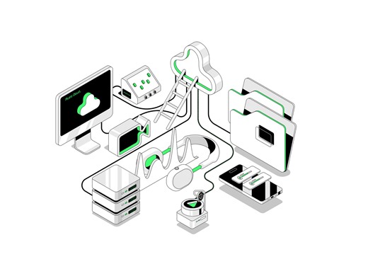 CloudFlow - Isometric Tech Illustration for SaaS Products