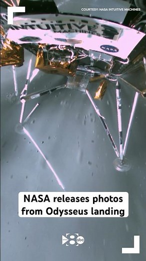 NASA releases photos from Odysseus landing