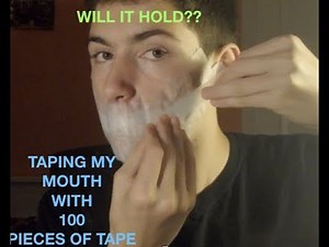 TAPING 100 PIECES OF TAPE ON MY MOUTH!! will it hold?