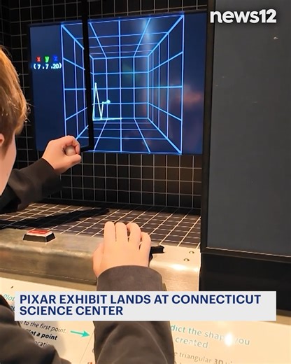 PIXAR EXHIBIT: "The Science Behind Pixar" is a larger-than-life exhibit that lifts the curtain on the movie magic behind some of the world’s most beloved animated films. READ MORE: https://connecticut.news12.com/pixar-exhibit-lands-at-connecticut-science-center | News 12 Connecticut