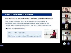 Webinaire - Comment créer un contenu et des ateliers accessibles aux personnes porteuses de handicap