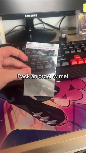 Packing a Small Order of Football Cards