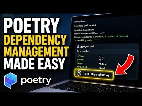 How to enable Poetry dependency management for Python analytics projects - Easy Tutorial