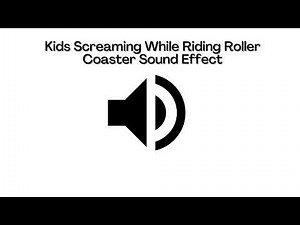 Kids screaming while riding roller coaster sound effect