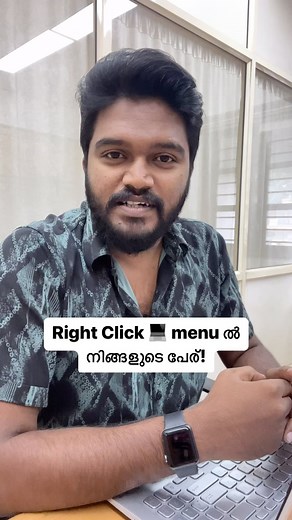 Right Click 💻 menu ൽ നിങ്ങളുടെ പേര് കൊണ്ടുവരാം! ⚠️ ശ്രദ്ധിക്കുക: വളരെ സൂക്ഷിച്ച് വേണം ഇത് ചെയ്യാൻ. ചെറിയ mistake പോലും വലിയ errors കൊണ്ടുവരും! വീഡീയോയിൽ പേര് add ചെയ്തതുപോലെ ഏത് application വേണമെങ്കിലും add ചെയ്യാം. Icon ആയിട്ട് ആ exe file ന്റെ path തന്നെ കൊടുത്താൽ മതി ✌️ ഈ string values ഉപയോഗിച്ച് menu item കൂടുതൽ customise ചെയ്യാം: position = top (ഏറ്റവും top ൽ) position = bottom (ഏറ്റവും താഴെ) SeparatorAfter = (no value) ഒരു Line പേരിന്റെ താഴെ add ചെയ്യാം SeparatorBefore = (no value) പേരിന്റ