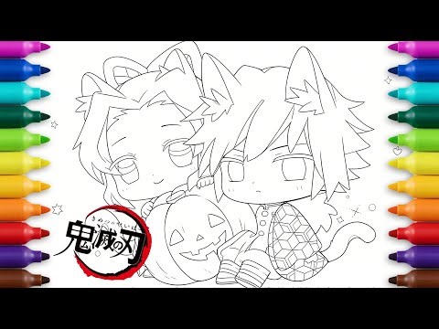 So Satisfying! Chibi Demon Slayer Tablet Immersive Drawing🎨Full Process –Super Cute Characters!#art