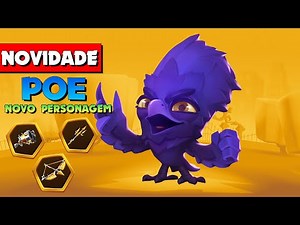 POE "O Corvo" Novo PERSONAGEM GAMEPLAY! Zooba: Jogo de Batalha Animal
