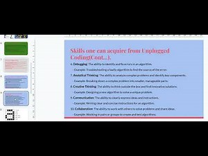 Coding and Robotics, Unplugged Coding for Grade 7.