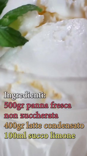 Gelato al limone fatto in casa... solo 3 ingredienti per prepararlo #gelato #tutorial #limone #ricetta #food #icecram | La Cucina e le Idee di Luisa