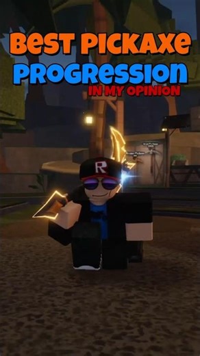 BEST PICKAXE PROGRESSION (IMO) IN THE FORGE ROBLOX #roblox #viral #shorts