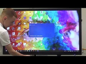 Usages tactiles de Windows 10 sur un écran tactile interactif
