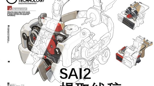 以防你不知道SAI2可以提取线稿