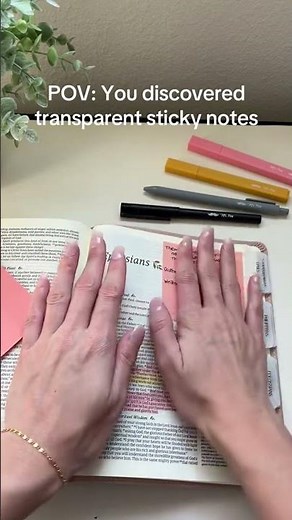 Transparent Sticky Notes #stickynotes #biblejournaling #biblestudytools #mrpen