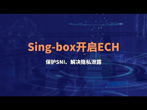 Sing-box开启Encrypted Client Hello(ech)增强隐私性，保护sni免遭网络窃听，解决了长期存在的隐私泄露问题，操作简单，小伙伴都可以轻易上手实现#一瓶奶油
