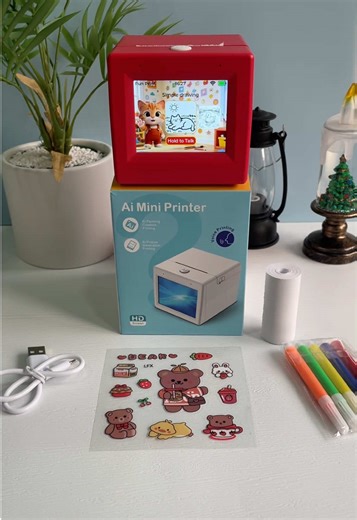 This AI voice printer is the coolest little gadget for kids 🤯🎤 They just TALK… and it prints what they say instantly 😂 It feels like magic and keeps them entertained forever ✨ Turn their silly ideas into real printouts 🎨 Perfect for games, notes, jokes, and little messages 📚 Makes learning creativity actually fun 🎁 Such a unique gift they’ll use nonstop My favorite part is hearing what they say and watching it come out on paper 😂 #tiktokshopcreatorpicks #kidsactivities #giftideasforkids #
