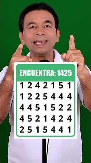 You prove your mental skills by finding the 1425. For that, CONGRATULATIONS...