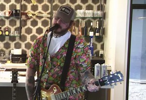 Post Malone performed Nirvana classics with Travis Barker on livestream